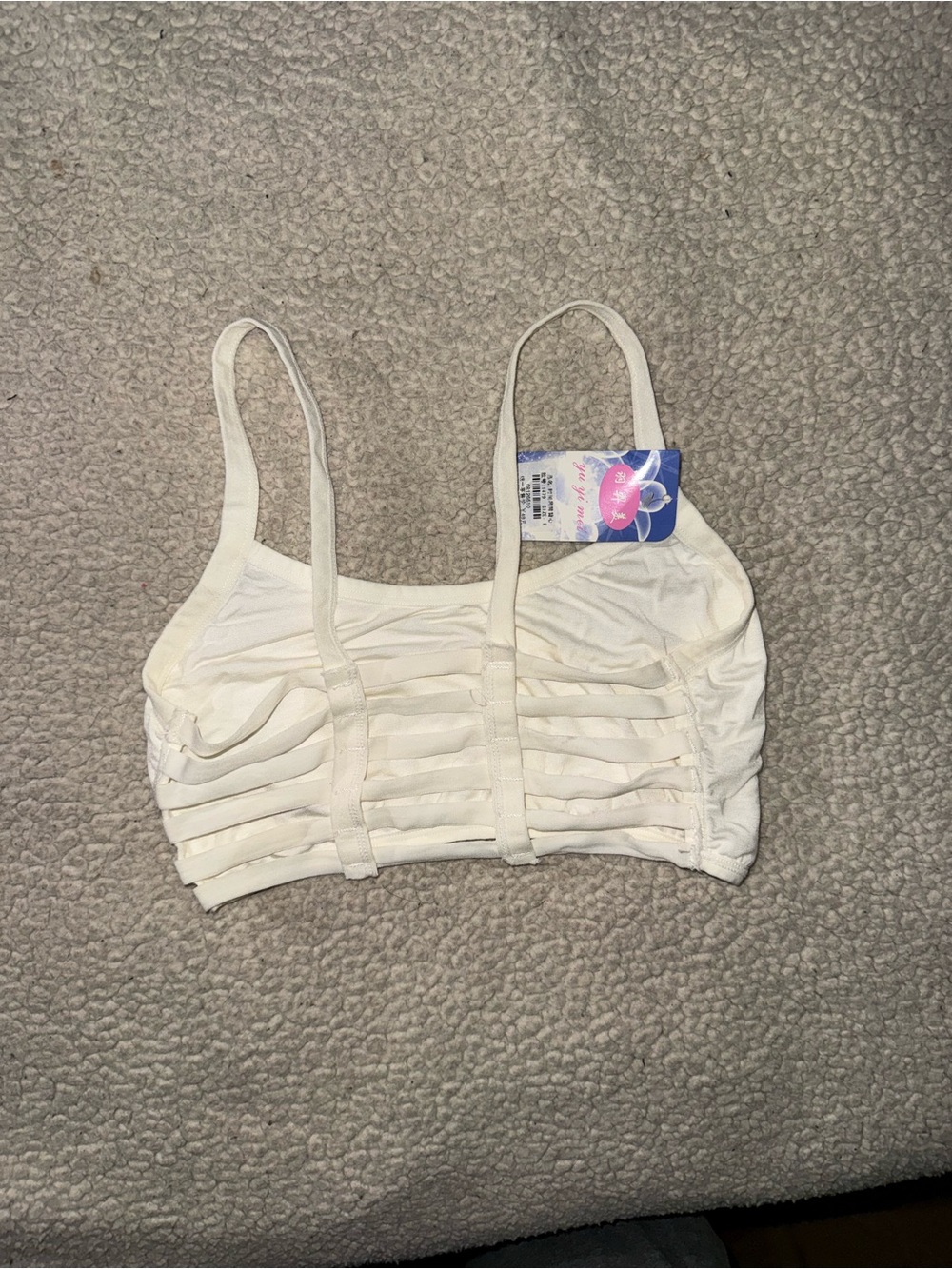 Everyday Comfort Wireless Crop Bralette in Ivory